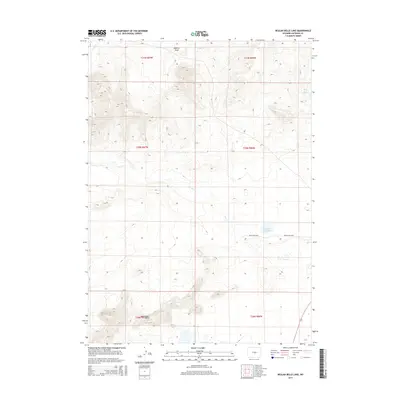 2015 Map of Beulah Belle Lake, 2015 Print