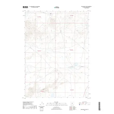 2017 Map of Beulah Belle Lake, 2017 Print