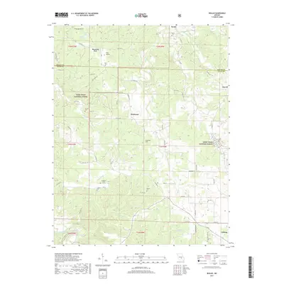 2017 Map of Beulah, 2017 Print