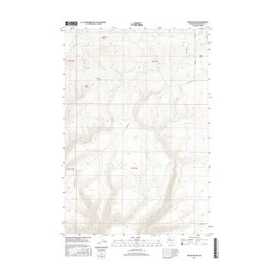 2017 Map of Bickleton NW, 2017 Print