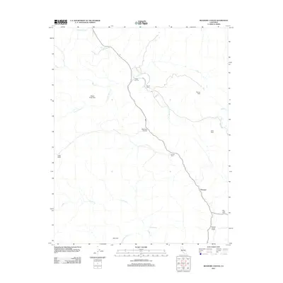 2012 Map of Bickmore Canyon, 2012 Print