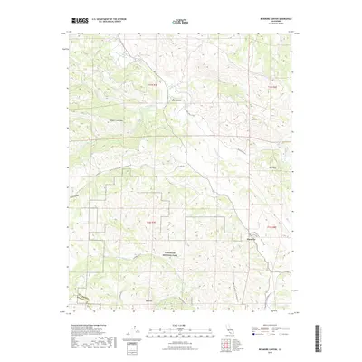 2018 Map of Bickmore Canyon, 2018 Print