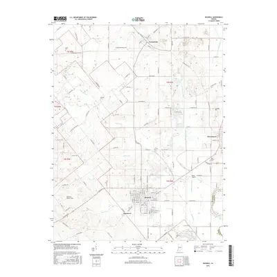 2016 Map of Bicknell, 2016 Print