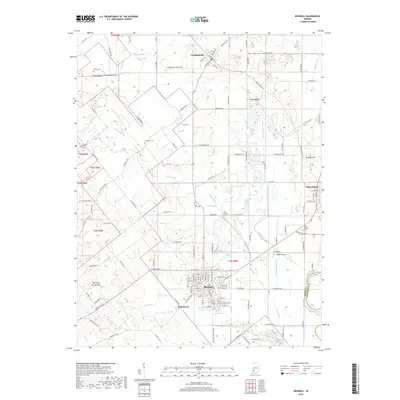2019 Map of Bicknell, 2019 Print