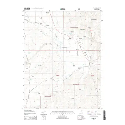 2014 Map of Bicknell, 2014 Print