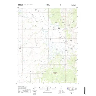 2020 Map of Bicknell, 2020 Print