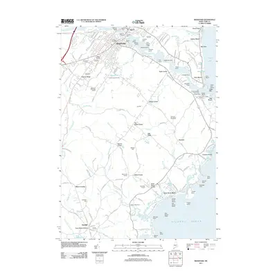 2011 Map of Biddeford, 2011 Print