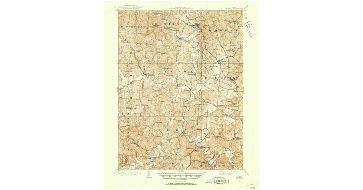 1900 1909 Maps of Vinton OH - Bidwell Gallia County Oh Usgs Topo 1906 P1954 Og 1200x630