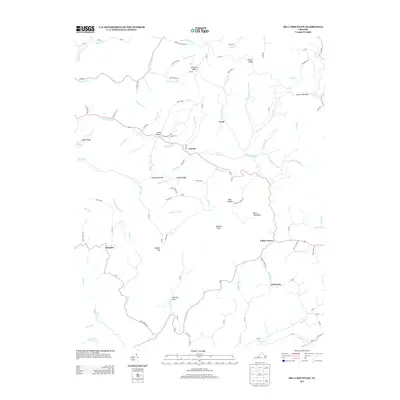 2013 Map of Big A Mountain, 2013 Print