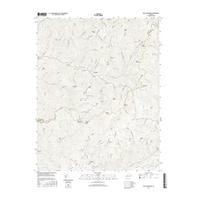 2016 Map of Big A Mountain, 2016 Print