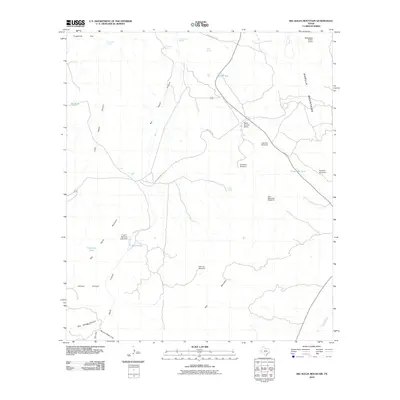 2010 Map of Big Aguja Mountain, 2010 Print