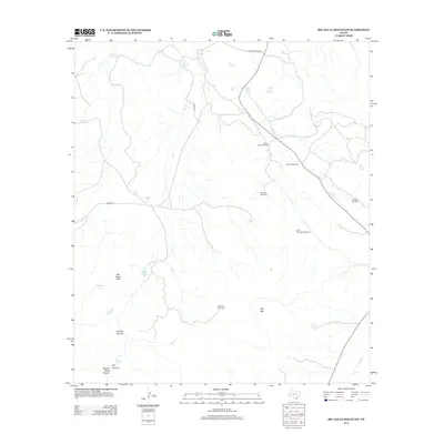 2012 Map of Big Aguja Mountain, 2012 Print