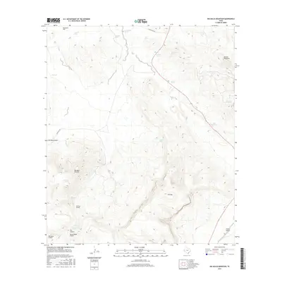 2016 Map of Big Aguja Mountain, 2016 Print