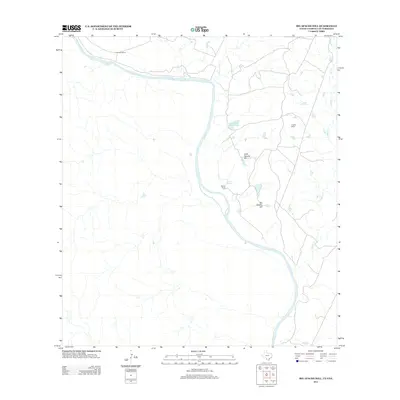 2013 Map of Big Apache Hill, 2013 Print