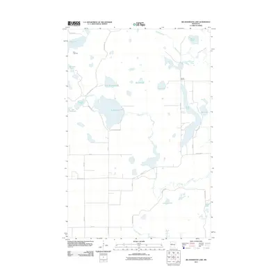 2011 Map of Big Basswood Lake, 2011 Print