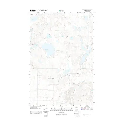 2013 Map of Big Basswood Lake, 2013 Print