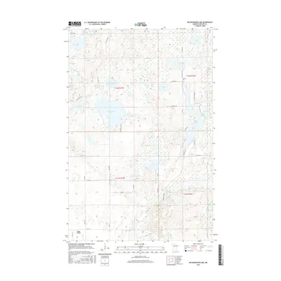 2016 Map of Big Basswood Lake, 2016 Print