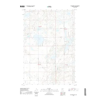 2019 Map of Big Basswood Lake, 2019 Print