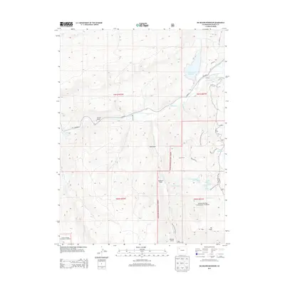 2013 Map of Big Beaver Reservoir, 2013 Print