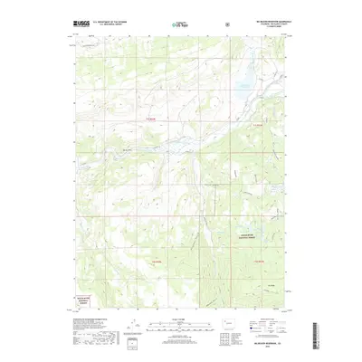 2019 Map of Big Beaver Reservoir, 2019 Print