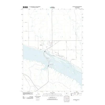 2012 Map of Big Bend Dam, 2012 Print