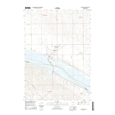 2015 Map of Big Bend Dam, 2015 Print
