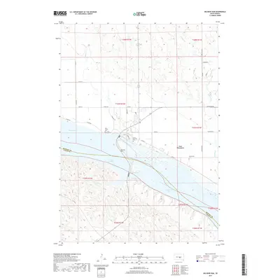 2017 Map of Big Bend Dam, 2017 Print