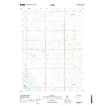 2017 Map of Big Bend Dam SE, 2017 Print