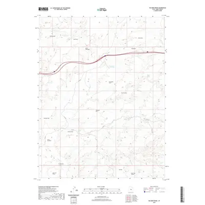 2020 Map of Big Bend Draw, 2020 Print