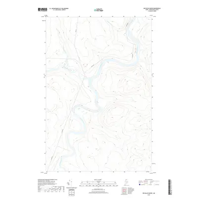 2018 Map of Big Black Rapids, 2018 Print