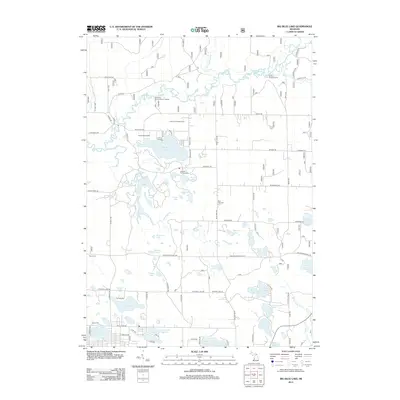 2012 Map of Big Blue Lake, 2012 Print