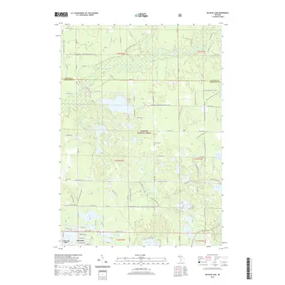 2019 Map of Big Blue Lake, 2019 Print