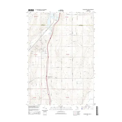 2014 Map of Big Bradford Lake, 2014 Print