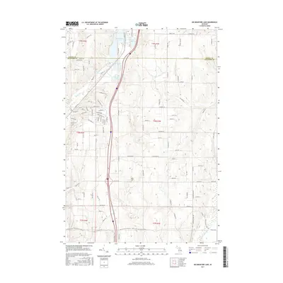 2017 Map of Big Bradford Lake, 2017 Print