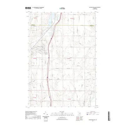 2019 Map of Big Bradford Lake, 2019 Print