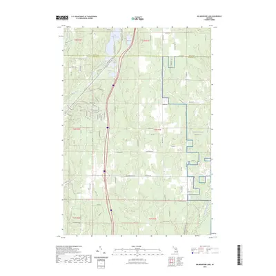 2023 Map of Big Bradford Lake, 2023 Print