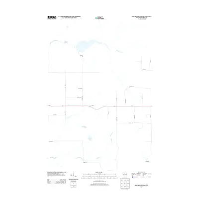 2013 Map of Big Briens Lake, 2013 Print