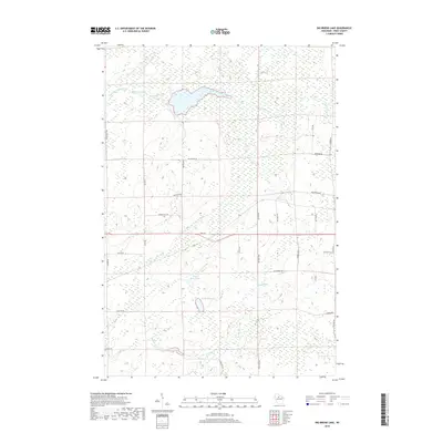 2018 Map of Big Briens Lake, 2018 Print