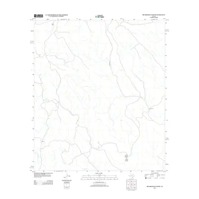 2012 Map of Big Brindle Canyon, 2012 Print