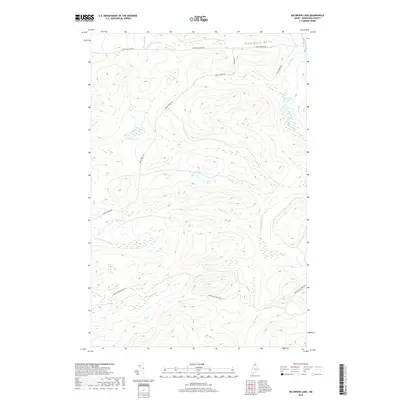 2018 Map of Big Brook Lake, 2018 Print
