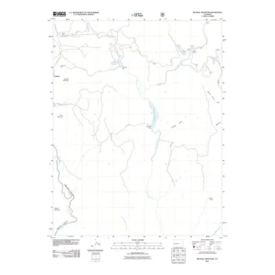 2011 Map of Big Bull Mountain, 2011 Print