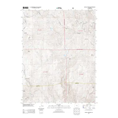 2013 Map of Big Bull Mountain, 2013 Print