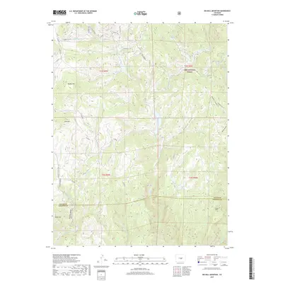 2019 Map of Big Bull Mountain, 2019 Print