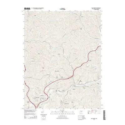 2014 Map of Big Chimney, 2014 Print