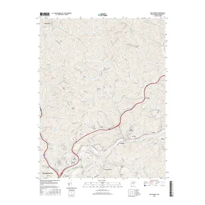 2016 Map of Big Chimney, 2016 Print