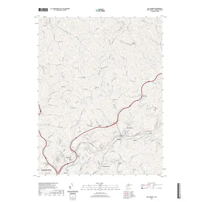 2019 Map of Big Chimney, 2019 Print