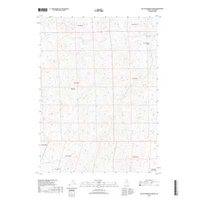 2018 Map of Big Cottonwood Canyon, 2018 Print