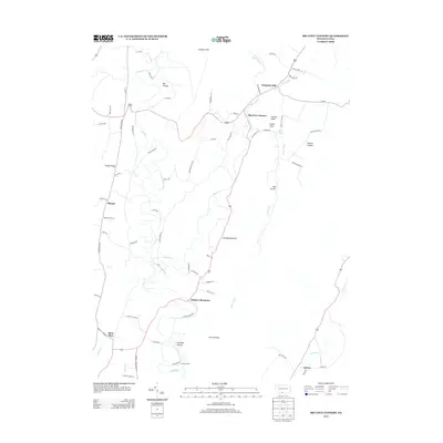2013 Map of Big Cove Tannery, 2013 Print