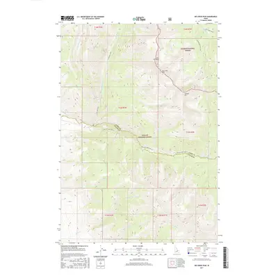 2017 Map of Big Creek Peak, 2017 Print