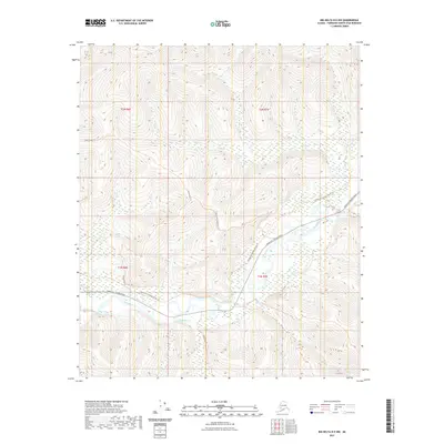 2021 Map of Big Delta D-5 NW, 2021 Print